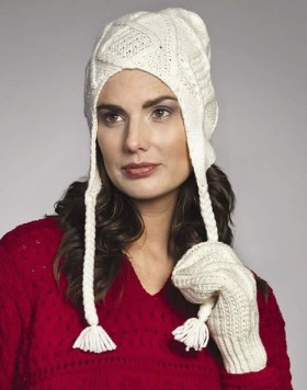 Aran Hat with Ear Flaps