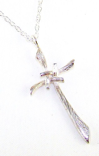 St Brigit's Cross Sterling Silver Pendant by Elena Brennan