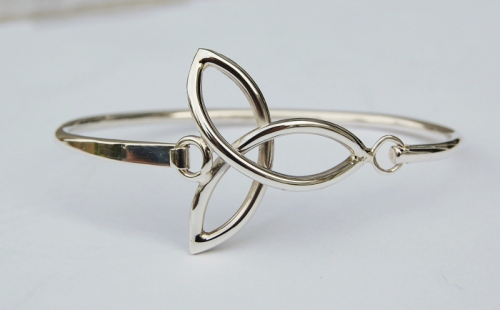 Trinity Knot Bracelet in Sterling Silver by Kieran Cunningham