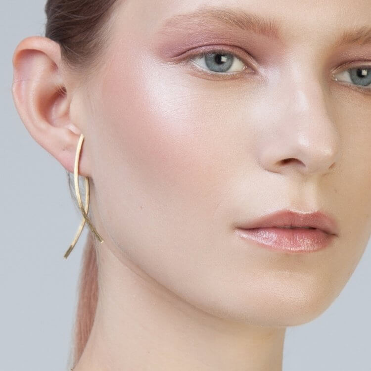 Namara Double Earring in Gold by Inner Island