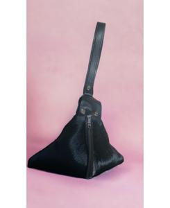 Pyramid bag Black hair on hide. Product thumbnail image
