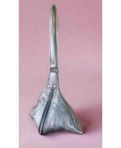 Pyramid bag  silver matt leather.. Product thumbnail image