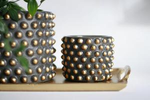 Textured Concrete Cylinder Pot | Candleholder. Product thumbnail image