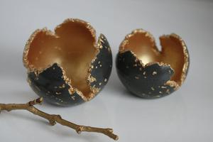 Charcoal Concrete Wabi Sabi Sphere | Rugged Edge. Product thumbnail image