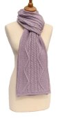 Cleona Aran Scarf Lilac. Product thumbnail image