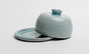 Handmade Terracotta Butter Dish by Helen Faulkner. Product thumbnail image