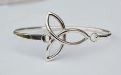 Trinity Knot Bracelet in Sterling Silver by Kieran Cunningham. Product thumbnail image