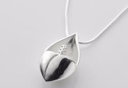 Lily Pendant in Solid Silver by Mairéad de Bláca. Product thumbnail image