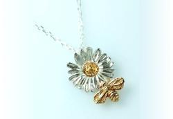 Daisy with Bee Pendant by Elena Brennan. Product thumbnail image