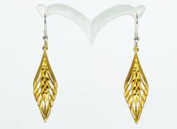 Ear of Barley Earrings Gold Plated by Colin Johnson