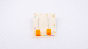 Drop Cheese Cubes Earrings. Product thumbnail image